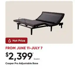 Sleep Country Casper Pro Adjustable Base offer