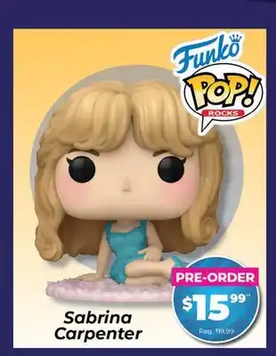 Showcase Funko! POP! ROCKS Sabrina Carpenter offer