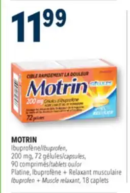 Familiprix MOTRIN, Ibuprofen, 200 mg, 72 capsules, 90 offer
