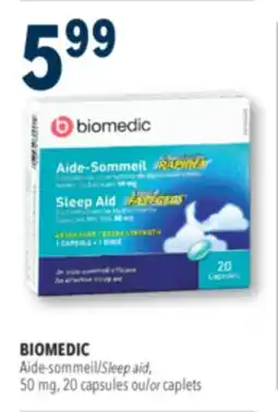 Familiprix Biomedic extra strength sleep aid liquid gels 20un offer