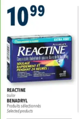 Familiprix REACTINE Selected products offer