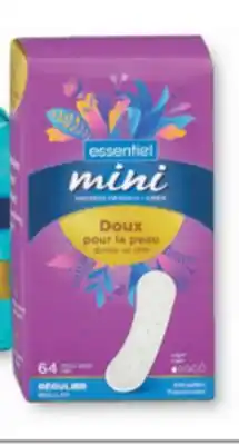 Familiprix ESSENTIEL, Selected liners or pads offer