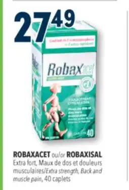 Familiprix ROBAXACET or ROBAXISAL, Extra strength, Back and muscle pain, 40 caplets offer