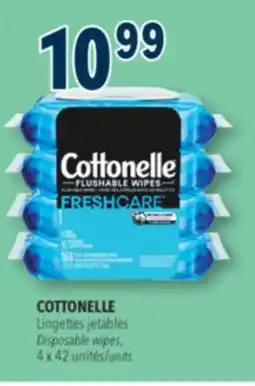 Familiprix COTTONELLE, Disposable wipes, 4 x 42 units offer
