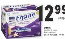 Familiprix ENSURE Meal replacement 6 x 235 ml, 100 ml offer