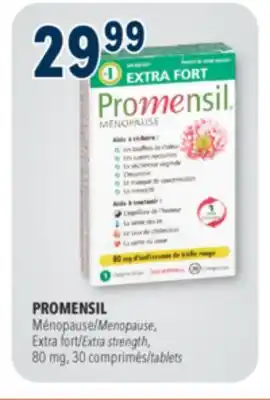 Familiprix PROMENSIL, Menopause, Extra strength, 80 mg, 30 tablets offer