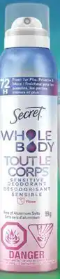 Familiprix Secret Whole Body 85 – 99 g offer