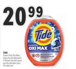 Familiprix TIDE, Liquid laundry detergent pacs, 45 capsules offer