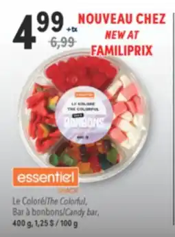 Familiprix ESSENTIEL SNACK, The Colorful, Candy bar, 400 g offer
