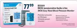Familiprix BIOS DIAGNOSTICS, Selected blood pressure monitor offer