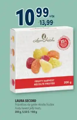 Familiprix LAURA SECORD, Fruity harvest jelly treats, 200 g offer