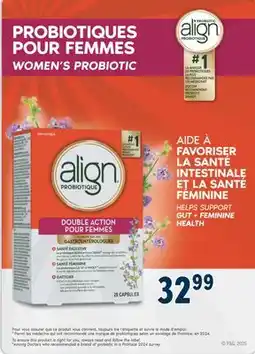 Familiprix ALIGN, Probiotic, Women's dual action, 28 capsules offer