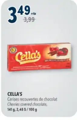 Familiprix CELLA'S, Cherries covered chocolate, 141 g offer