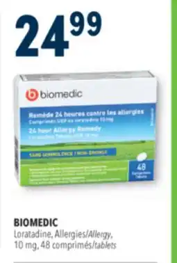 Familiprix BIOMEDIC, Loratadine, Allergy, 10 mg, 48 offer