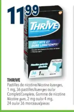 Familiprix THRIVE, lozenges or Complete, Nicotine gum, 2 mg or 4 mg, 24 or 36 pieces offer