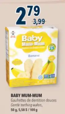 Familiprix BABY MUM-MUM, Gentle teething wafers, 50 g offer