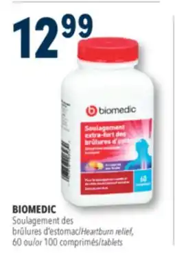 Familiprix BIOMEDIC, Heartburn relief, 60 or 100 tablets offer