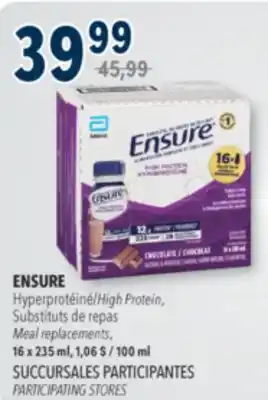 Familiprix ENSURE, High Protein,Meal replacements, 16 x 235 ml offer