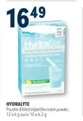 Familiprix HYDRALYTE Electrolyte powder 12 x 6 g or 10 x 6,2 g offer