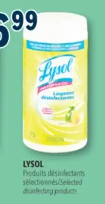 Familiprix LYSOL Selected disinfecting products offer