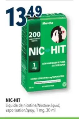 Familiprix NIC-HIT Nicotine liquid,spray, 1 mg, 30 ml offer