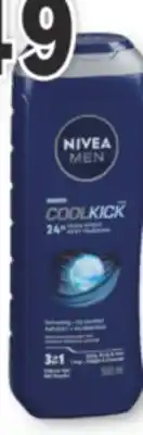 Familiprix NIVEA or NIVEA MEN Body wash, 500 ml offer