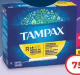 Familiprix Tampax tampons regular abs 40un offer