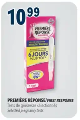 Familiprix FIRST RESPONSE, Selected pregnancy tests offer