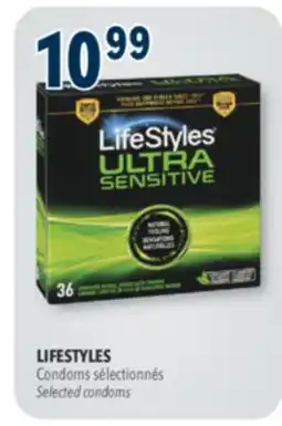 Familiprix LIFESTYLES, Selected condoms offer