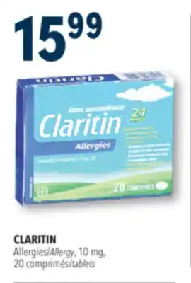 Familiprix CLARITIN, Allergy, 10 mg, 20 tablets offer