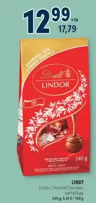 Familiprix LINDT, Lindor, Chocolate, bag 240 g offer