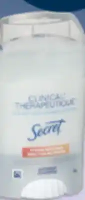Familiprix SECRET Selected antiperspirants or deodorants offer
