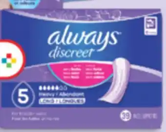 Familiprix Always Discreet zero leaks zero odors long lengh padst 39un offer