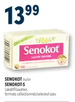 Familiprix SENOKOT or SENOKOT-S Laxative selected sizes offer