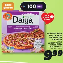 IGA DAIYA FROZEN PLANT- BASED PIZZA OR FLATBREAD offer