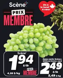 IGA SEEDLESS GREEN GRAPES offer