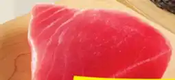 IGA FROZEN OR THAWED TUNA STEAK offer