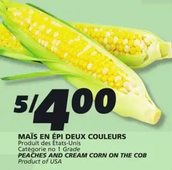 IGA PEACHES AND CREAM CORN ON THE COB offer