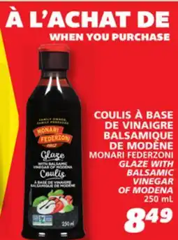 IGA MONARI FEDERZONI GLAZE WITH BALSAMIC VINEGAR OF MODENA offer
