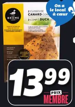 IGA LAC BROME CONFIT DUCK LEGS offer