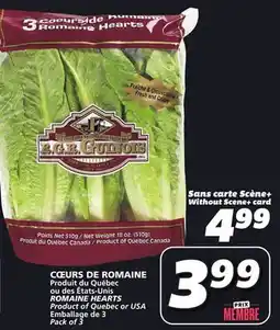 IGA ROMAINE HEARTS offer
