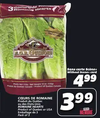 IGA ROMAINE HEARTS offer