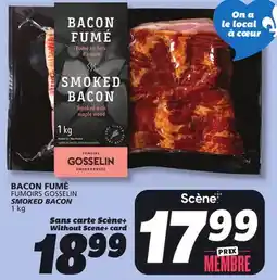 IGA FUMOIRS GOSSELIN SMOKED BACON offer