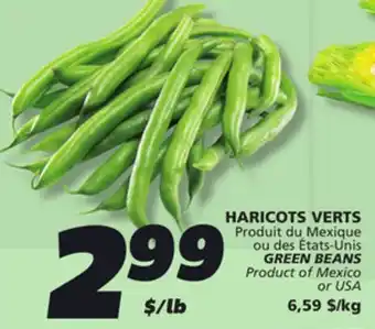 IGA GREEN BEANS offer