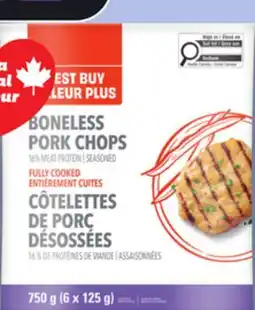 IGA VALEUR PLUS FROZEN BONELESS PORK CHOPS offer