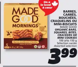 IGA MADE GOOD ORGANIC BARS, SQUARES, BITES, CRACKERS OR MINI COOKIES offer