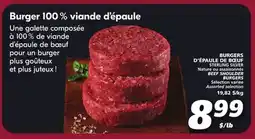 IGA BEEF SHOULDER BURGERS offer