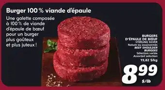 IGA BEEF SHOULDER BURGERS offer