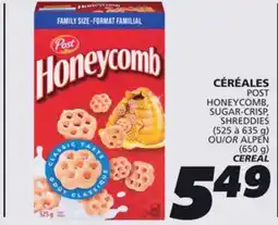 IGA POST HONEYCOMB CEREAL offer