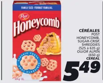 IGA POST HONEYCOMB CEREAL offer